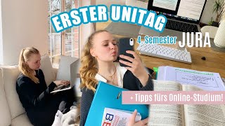 ERSTER UNITAG  neues Semester  Tipps Online Studium  JuraStudentin [upl. by Nerej]