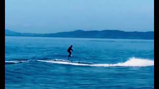 Whidbey Island foilsurfing — Tow in —Scott and Sean [upl. by Nomad906]