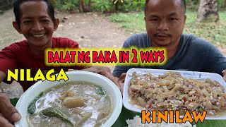 KINILAW NA BALAT NG BAKA at NILAGA [upl. by Inafit275]