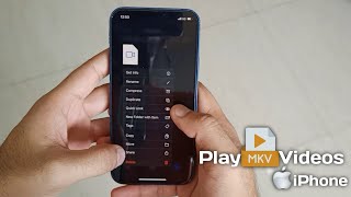 How to play mkv files in iphone  Open any video in iphone  No Pc Needed [upl. by Aikemahs837]