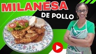 MILANESA de POLLO Receta FACIL [upl. by Nikolas]