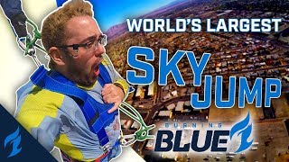 Tallest SkyJump in the WORLD  Burning Blue  Dallas Fuel [upl. by Alyworth729]