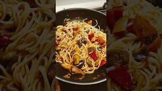 Paste cu legume Eggplant and peppers pasta [upl. by Asiak453]