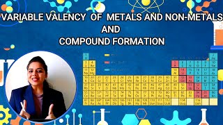 VARIABLE VALENCY  VARIABLE VALENCY OF METALS AND NONMETALS COMPOUND FORMATION  NOBLE GASES [upl. by Eanaj]