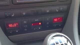 Audi A6 C5 Climatronic Degree Units Change CelsiusFahrenheit [upl. by Einalam941]