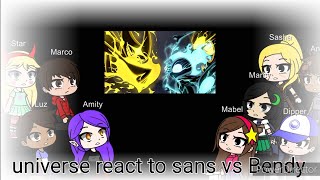 amphibia the owl house Gravity falls stas vs las fuerzas react to sans vs Bendy ediction complet [upl. by Rebmyk358]