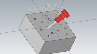 MASTERCAM MULTIAXIS LESSON 1 MULTI AXIS DRILLING PART2 [upl. by Attesor]