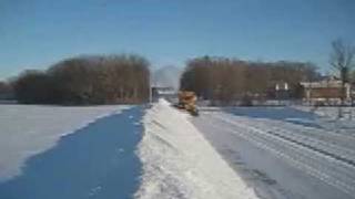 Oshkosh snow plow movie [upl. by Etnaed]