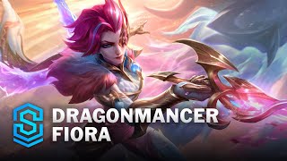 Dragonmancer Fiora Skin Spotlight  League of Legends [upl. by Anayd]