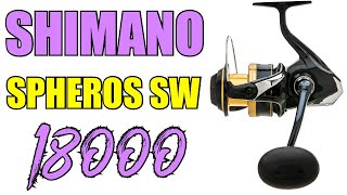 Shimano SPSW18000HGA Spheros SW Spinning Reel Review  JampH Tackle [upl. by Mason]