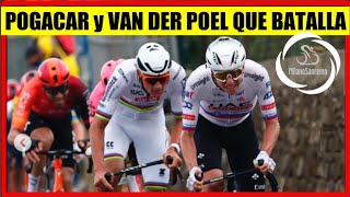 RESUMEN MILAN SANREMO 2024 POGACAR y VAN DER POEL ¡OH SORPRESA [upl. by Ahcsap]