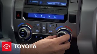 2014 Tundra HowTo Dual Zone Automatic Climate Control  Toyota [upl. by Ysabel]