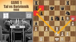 No One Became World Champion by Accepting a Draw  Tal vs Botvinnik 1960  Game 1 [upl. by Gautier]