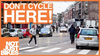 The Most Dangerous Places to Cycle in Amsterdam [upl. by Ozkum279]