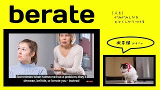 英検1級【過去問】1300単語 Berate [upl. by Eadwine454]