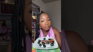 Puff puff and choco butter with oriri mukbang [upl. by Nyvar]