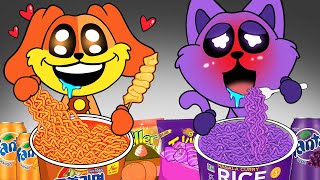 Convenience Store Orange Purple Mukbang ASMR Catnap vs Dogday  POPPY PLAYTIME CHAPTER 3 Animation [upl. by Nocam]