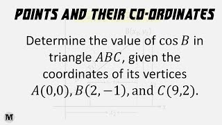 41  Points and their coordinates  Distance Formula  Worked Out Problem [upl. by Ahsekin530]