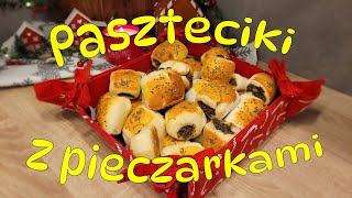 Paszteciki drożdżowe z pieczarkami [upl. by Lawlor12]