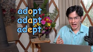 Adopt Vs Adapt Vs Adept  Three Ways to Remember the Difference  Ask Cozy Grammar [upl. by Atnuahc339]