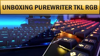 Unboxing Teclado Sharkoon RGB  PureWriter TKL RGB Low Profile 5 [upl. by Netsirhc]