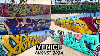 Venice Beach Graffiti Walls  August 2024 Compilation [upl. by Stelle826]