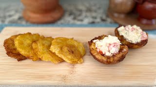 Recette de bananes pesées Bananes plantains Haïtien [upl. by Ylluz63]