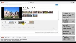 Crea tus vídeos online con el editor de Youtube [upl. by Thistle]