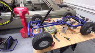 PART 1 Building Go Cart KETTLER KETTCAR 50cc build [upl. by Adnilrev237]