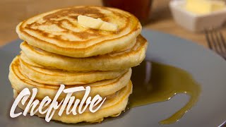 How to Make American Style Pancakes  Recipe in description [upl. by Meesaw]