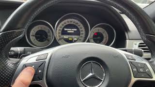 2016 MERCEDES E220 tyre pressure reset [upl. by Ahseid451]