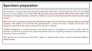 Specimen preparation for Electron Microscopy [upl. by Duky]