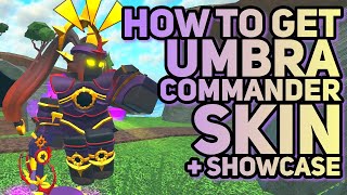 HOW TO GET UMBRA COMMANDER SKIN  Showcase  Tower Defense Simulator [upl. by Verneuil]