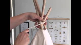 Teepee setup Tutorial  The sparrow collective [upl. by Damita269]