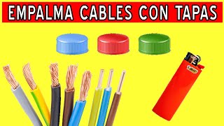 COMO EMPALMAR CABLES CON TAPAS PLÁSTICAS DE GASEOSAS MUY BUEN TRUCO [upl. by Callahan]