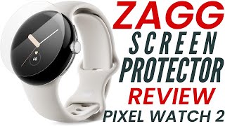 Pixel Watch 2 Zagg Screen Protector Install Instructions Best Protection Case Bumper Straps Google [upl. by Ettenel]