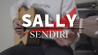 Sally Sendiri  Noah Guitar Cover Instrumental [upl. by Kerry]