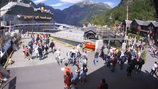 Livecam4k  Geirangerfjord Cruise Port  Geiranger Norway 🇳🇴 4k [upl. by Jesselyn]