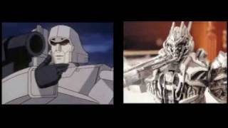 Megatron vs Starscream stop motion  Transformers G1 [upl. by Aivatan]