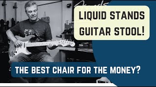 Liquid Stands Adjustable Guitar Stool with Backrest An excellent ergonomic solution [upl. by Gould219]