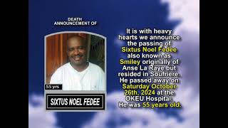 Sixtus Noel Fedee short [upl. by Eiggep]