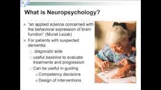 Neuropsychological Assessment of Alzheimers Disease [upl. by Lapointe]