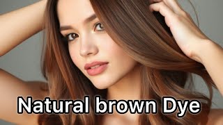 Natural brown dyeing covers gray hair from the first use lengthening growth hair hair care [upl. by Marguerita]