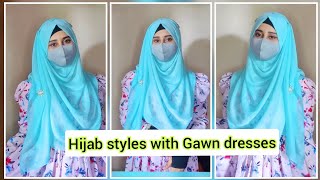 পরি গাওনের সাথে অসাধারণ হিজাব স্টাইল 🥀💝  Hijab styles  SanjidaAlam [upl. by Treulich]