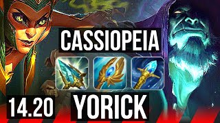 CASSIOPEIA vs YORICK TOP  6321 Rank 8 Cassio  KR Grandmaster  1420 [upl. by Atiekal]