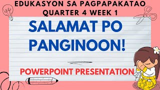 Quarter 4 Week 1 ESP Grade 2 Salamat po Panginoon [upl. by Hertha]