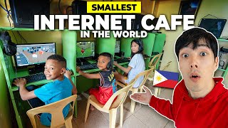 I Went to the WORLDS SMALLEST Internet Cafe 018hr [upl. by Sivad]