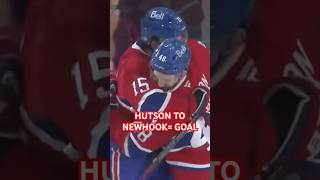 HUTSON TO NEWHOOK FOR GOAL hockey shorts [upl. by Demaria253]