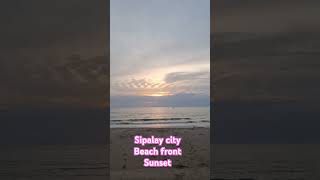 Sunset Sipalay CITY beach front sipalaycity travel vacationdestinations beach vacationideas [upl. by Wilone336]