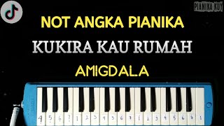 Not Pianika Kukira Kau Rumah  Amigdala  Cover Pianika Mudah [upl. by Noval]